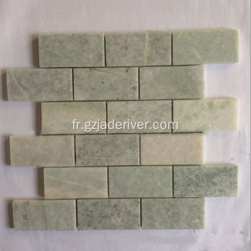 Usine de marbre naturel pour mosaïque de jade vert direct